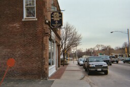sign on corner of building